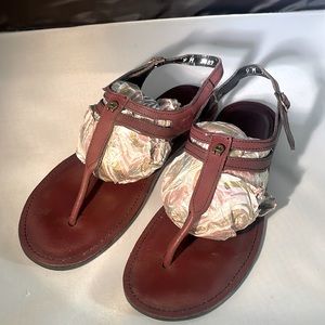 Vintage Aigner leather sandals size 9m